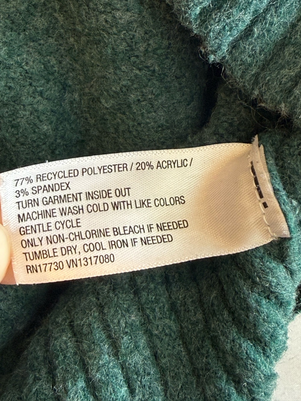 Universal Thread Women's Teal Green Cropped Ribbed Knit Sweater Size S - Picture 4 of 7